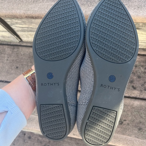 Rothy's The Point Cloud Grey Birdseye Knit EUC Size 6 - Picture 5 of 6